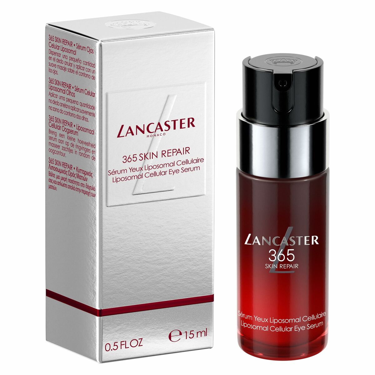 Gel for Eye Area Lancaster 365 SKIN REPAIR 15 ml for Women skincare packaging