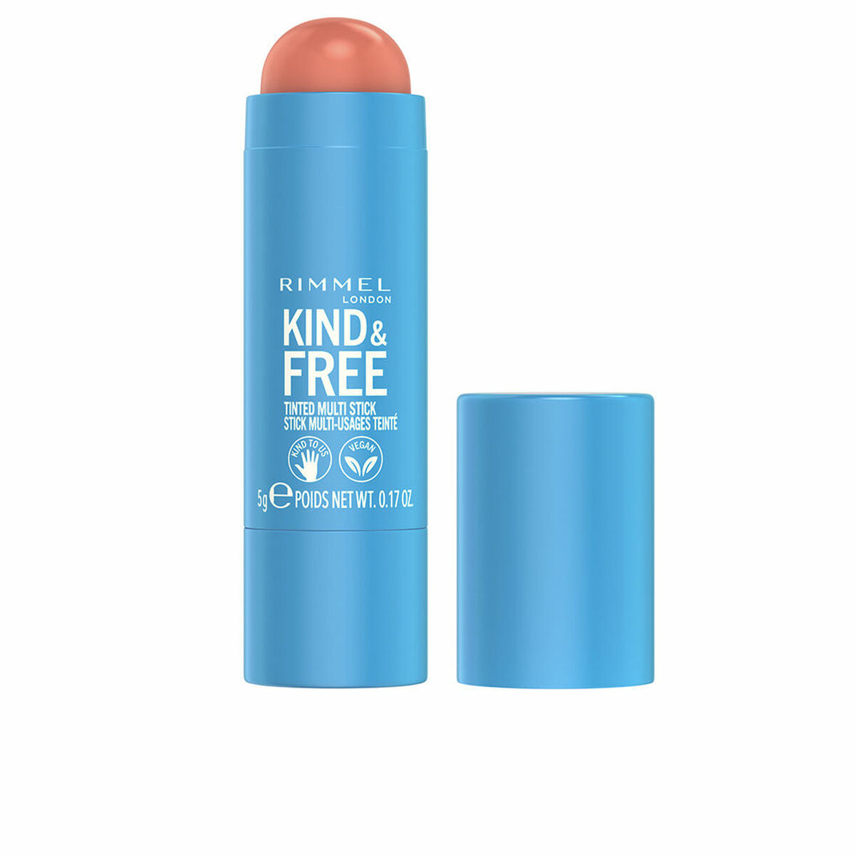 Colour Stick Rimmel London Kind & Free Nº 002 Peachy cheeks Cc7d6b Nº 002-Peachy Cheeks 5 g product packaging