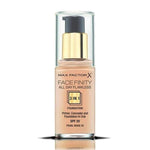 Crème Make-up Base Max Factor Facefinity 3-in-1 Spf 20 Nº 35-pearl beige 30 ml product packaging