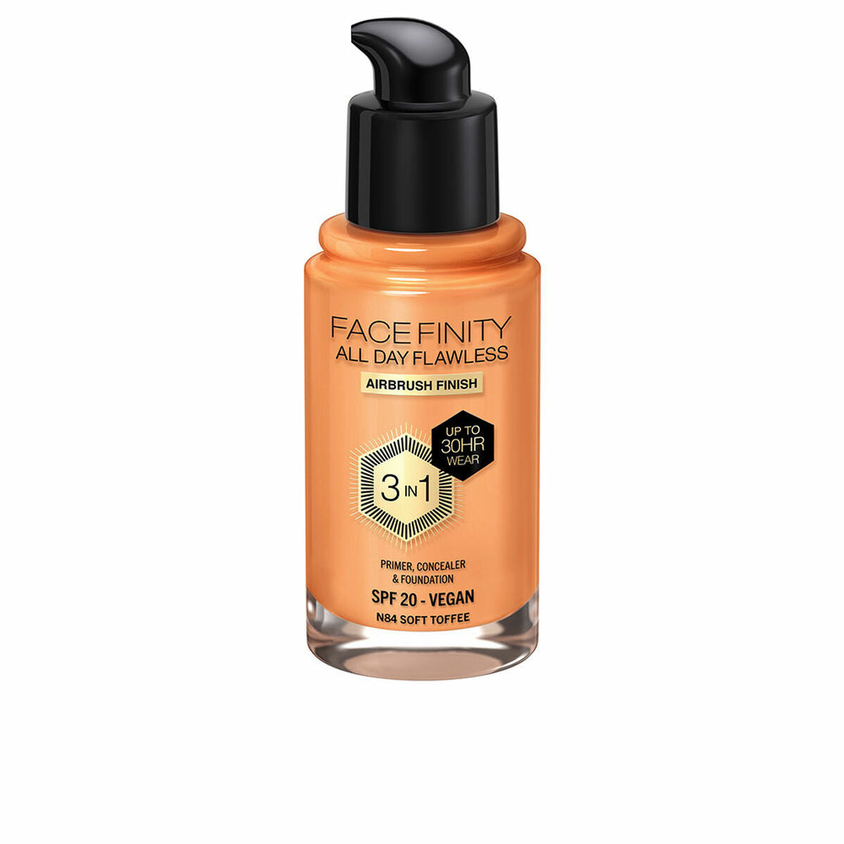 Crème Make-up Base Max Factor Face Finity All Day Flawless Nº N84 Soft toffee N84-Soft Toffee Spf 20 30 ml 3-in-1 product