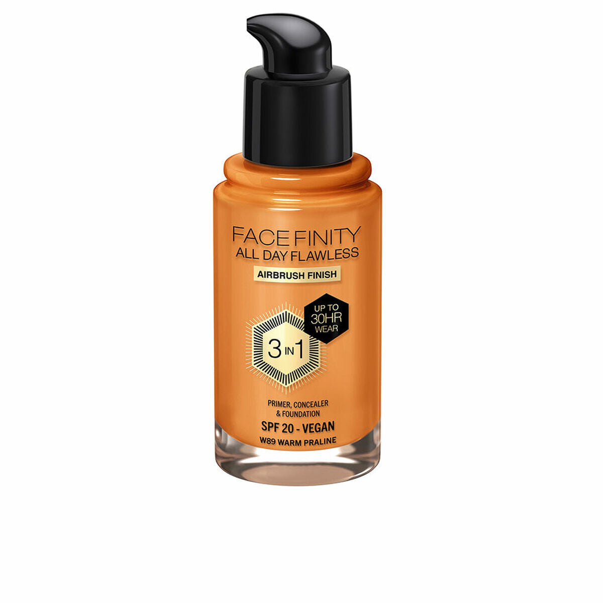 Crème Make-up Base Max Factor Face Finity All Day Flawless Nº W89 Warm praline W89-Warm Praline Spf 20 30 ml 3-in-1 product