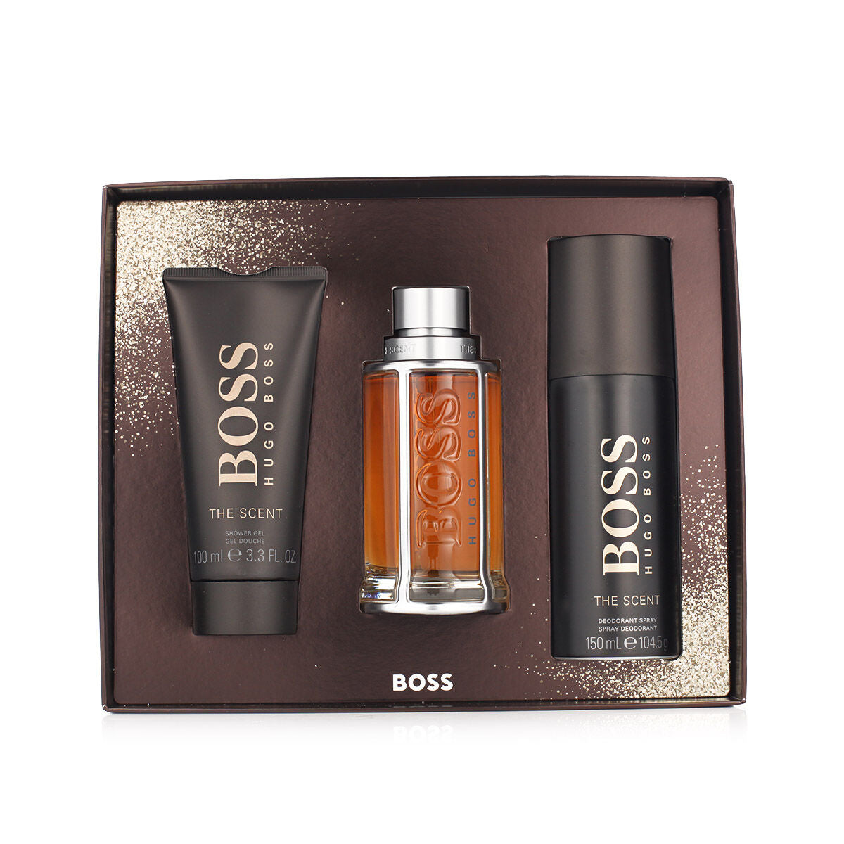 Men's Perfume Set Hugo Boss 3 Pieces product packaging