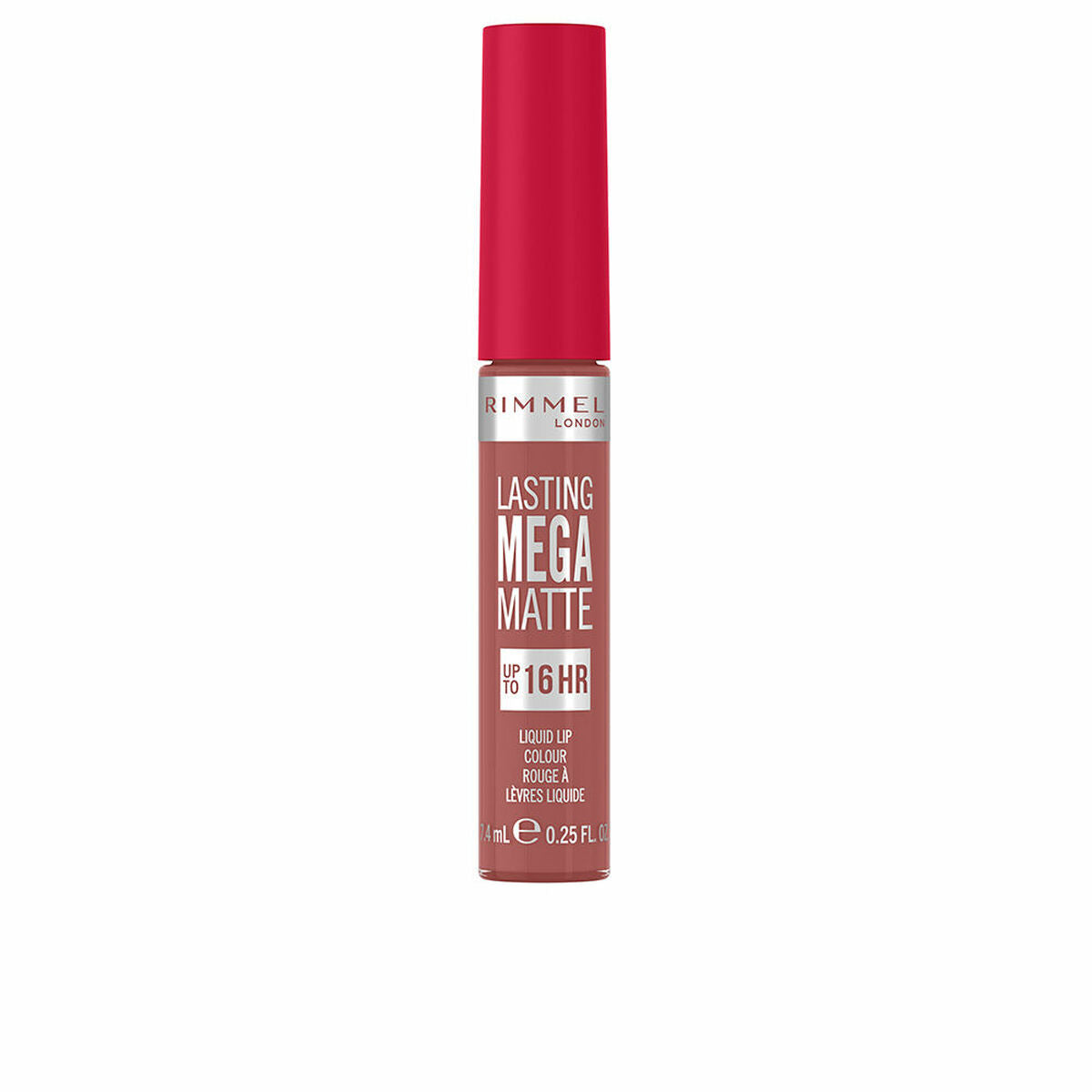 Lipstick Rimmel London Lasting Mega Matte Nº 110 Blush Nº 110-Blush 7,4 ml Liquid 7.4 ml makeup packaging