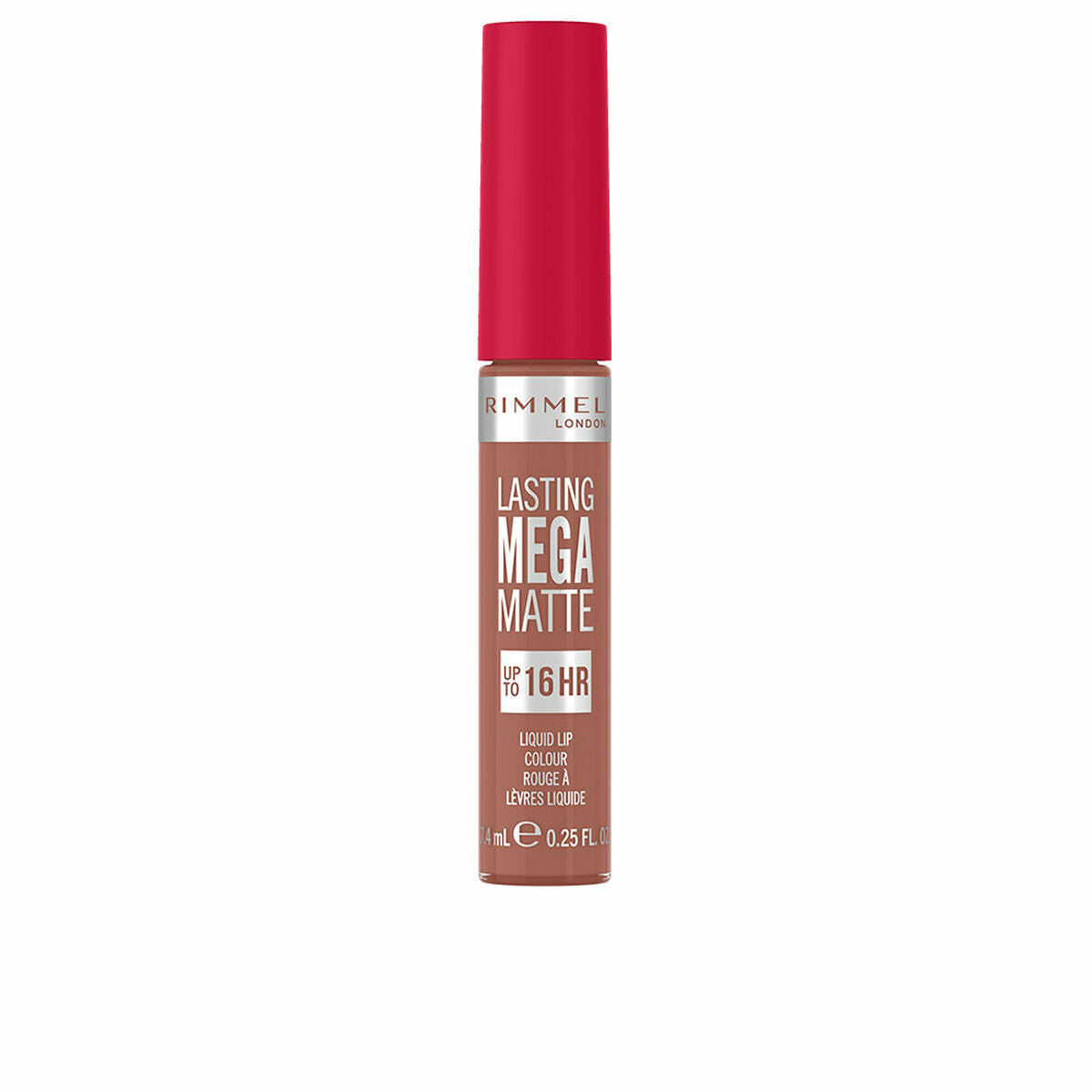 Lipstick Rimmel London Lasting Mega Matte Nº 700 Be my baby Nº 700-Be My Baby 7,4 ml Liquid 7.4 ml makeup packaging