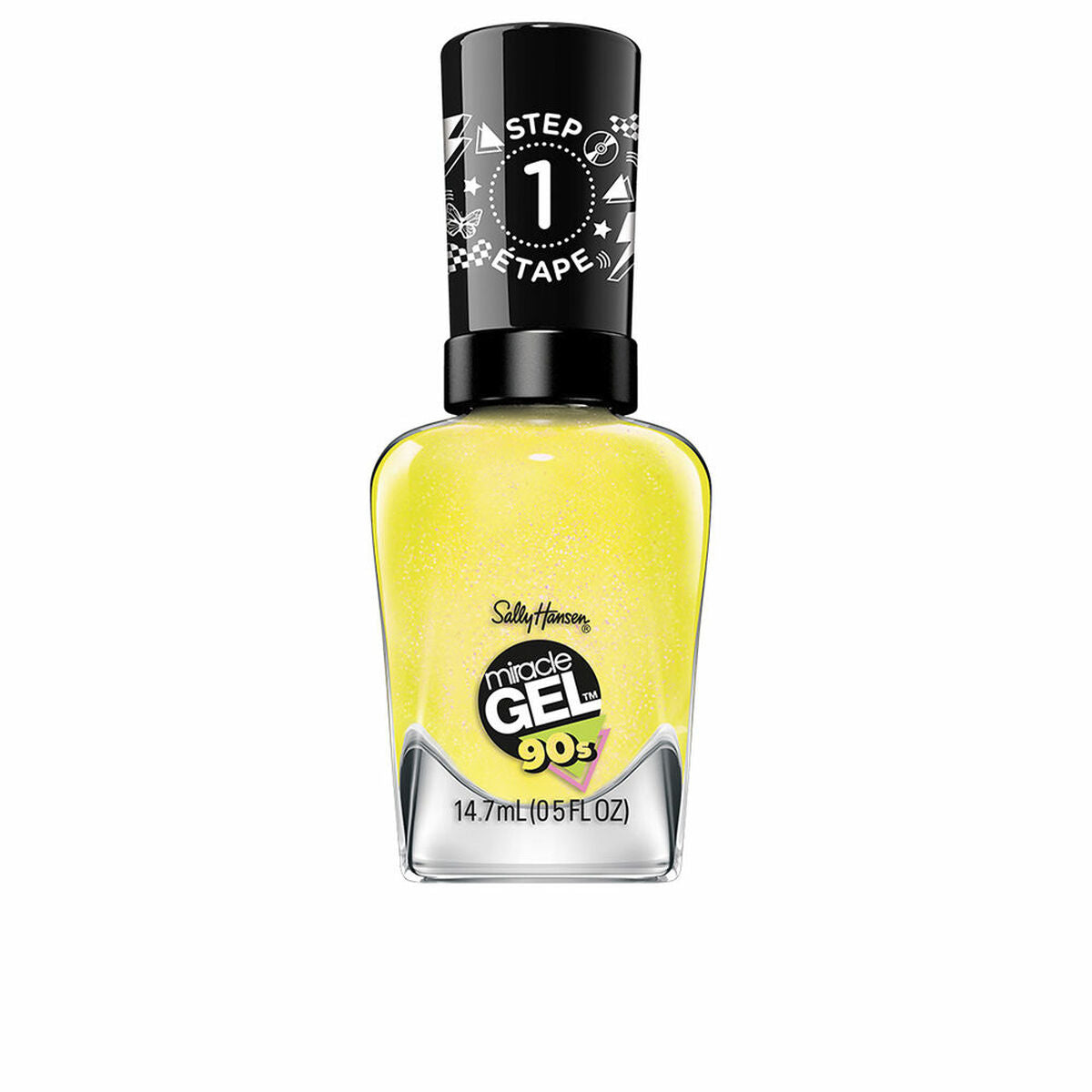 Nail polish Sally Hansen MIRACLE GEL 90s Nº 891 Mixtape Nº 891-Mixtape 14,7 ml skincare packaging 14.7 ml
