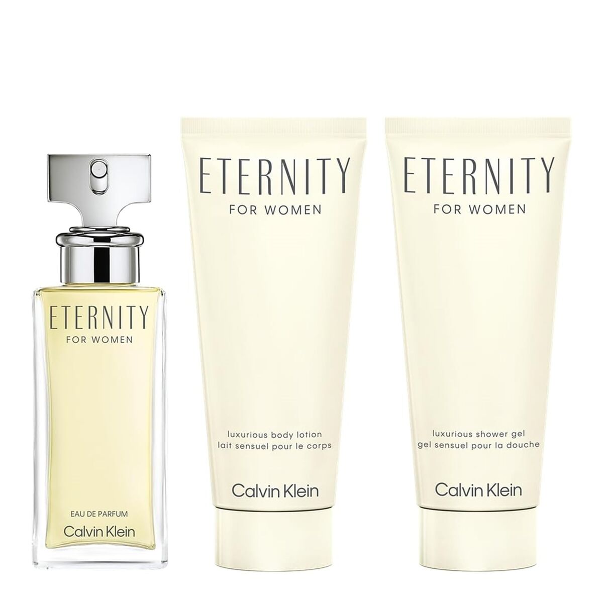 Women's Perfume Set Calvin Klein Eternity for Women 3 Pieces product packaging