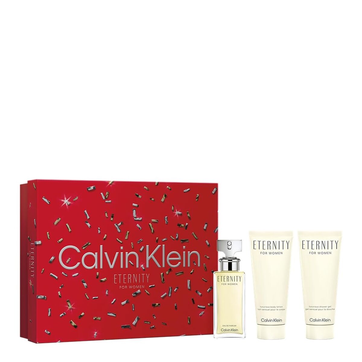 Women's Perfume Set Calvin Klein Eternity for Women 3 Pieces product packaging