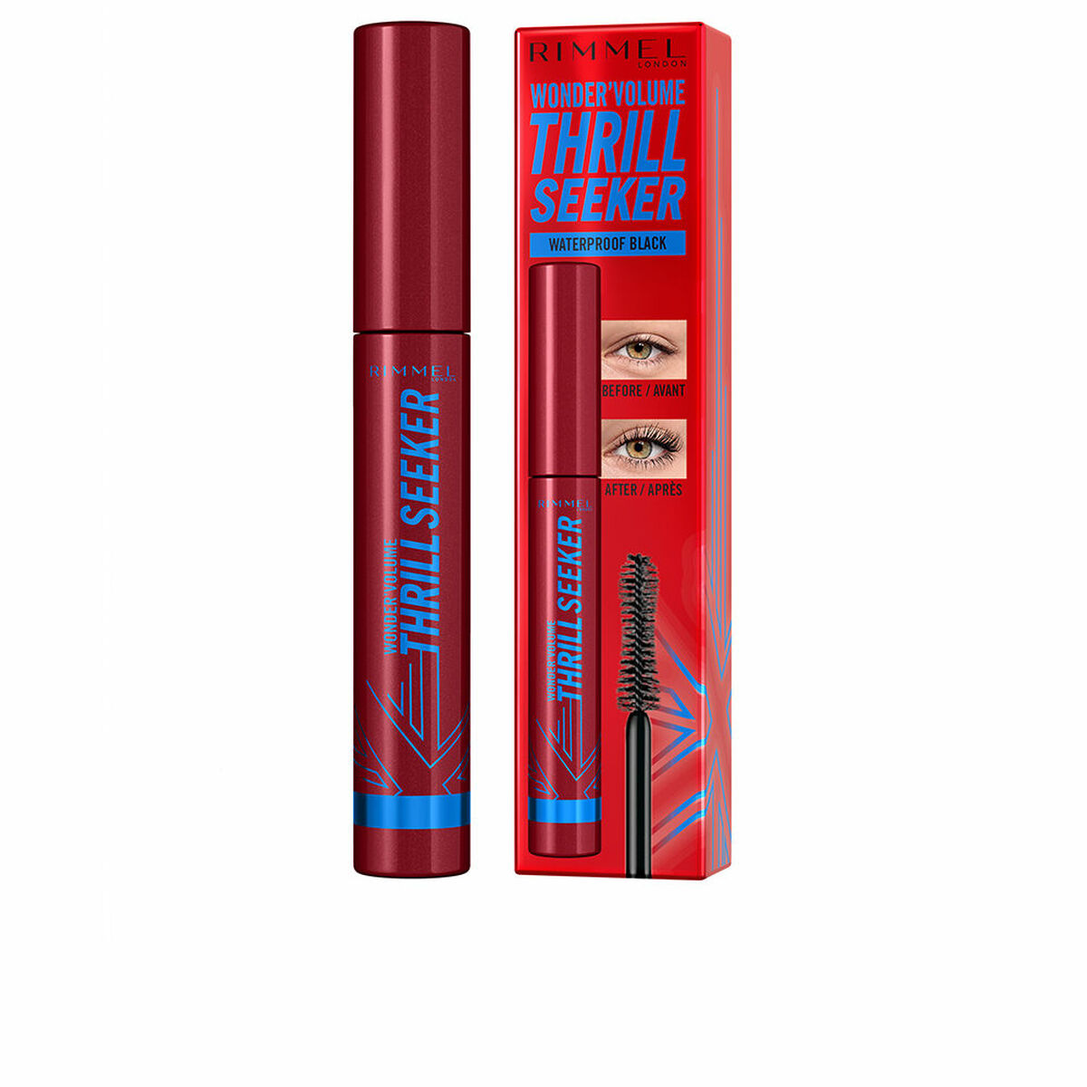 Volume Effect Mascara Rimmel London Wonder' Volume Thrill Seeker Black 8 ml makeup packaging