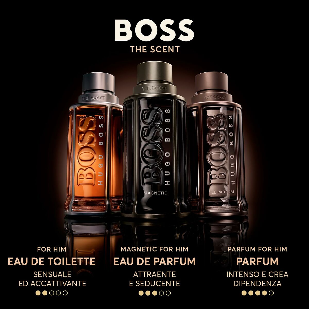 Unisex Perfume BOSS THE SCENT The Scent For Him Magnetic 100 ml for Men product packaging