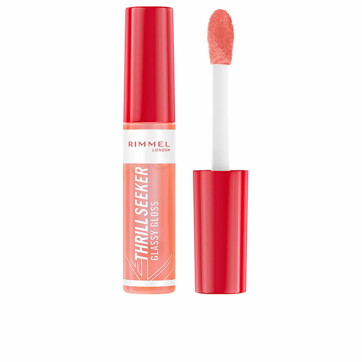 Lip-gloss Rimmel London THRILL SEEKER Nº 250 Peachy vibes Nº 250-Peachy Vibes 10ml 10 ml product packaging