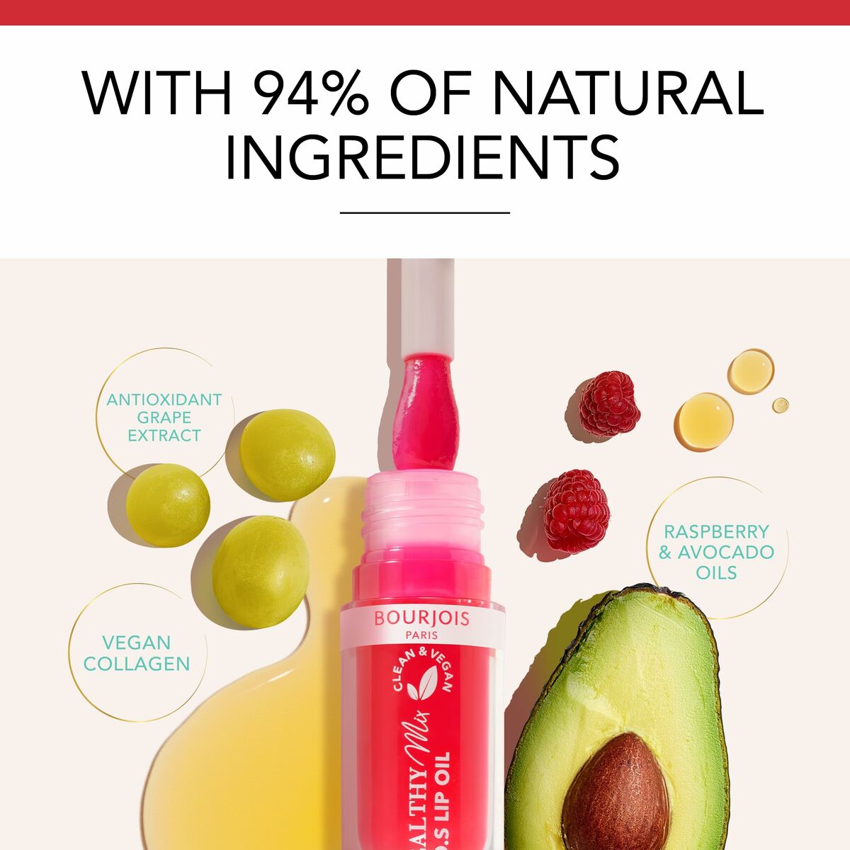 Lipstick Bourjois HEALTHY MIX S.O.S Nº 03-Straw'bisous 4,5 ml 4.5 ml makeup packaging