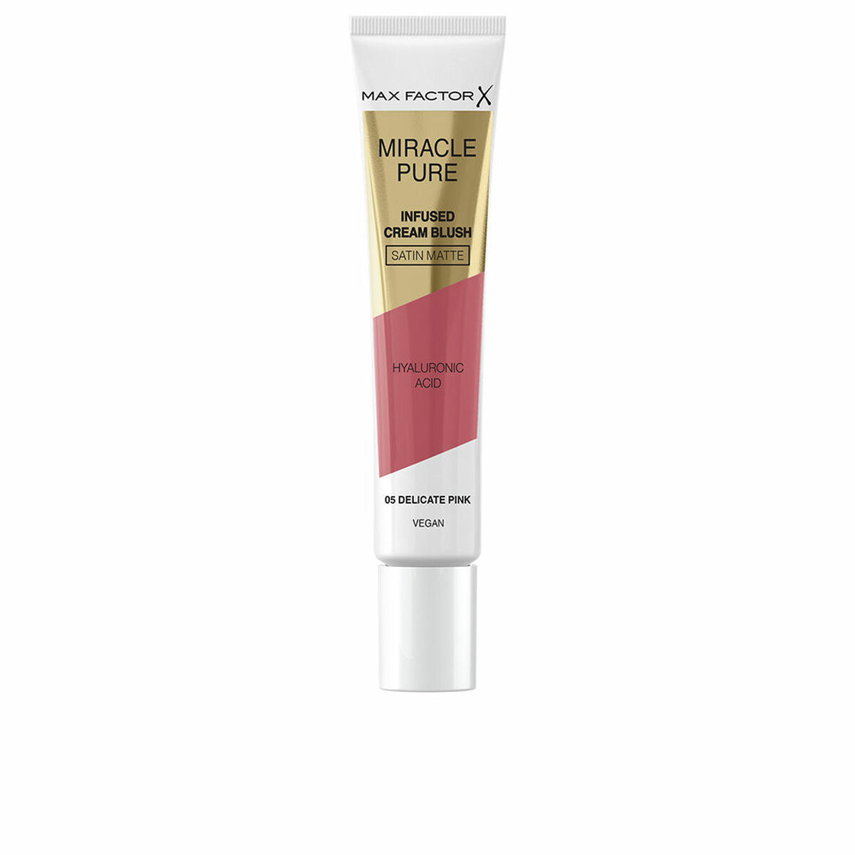 Blush Max Factor MIRACLE PURE Nº 05-Delicate Pink 15 ml makeup packaging