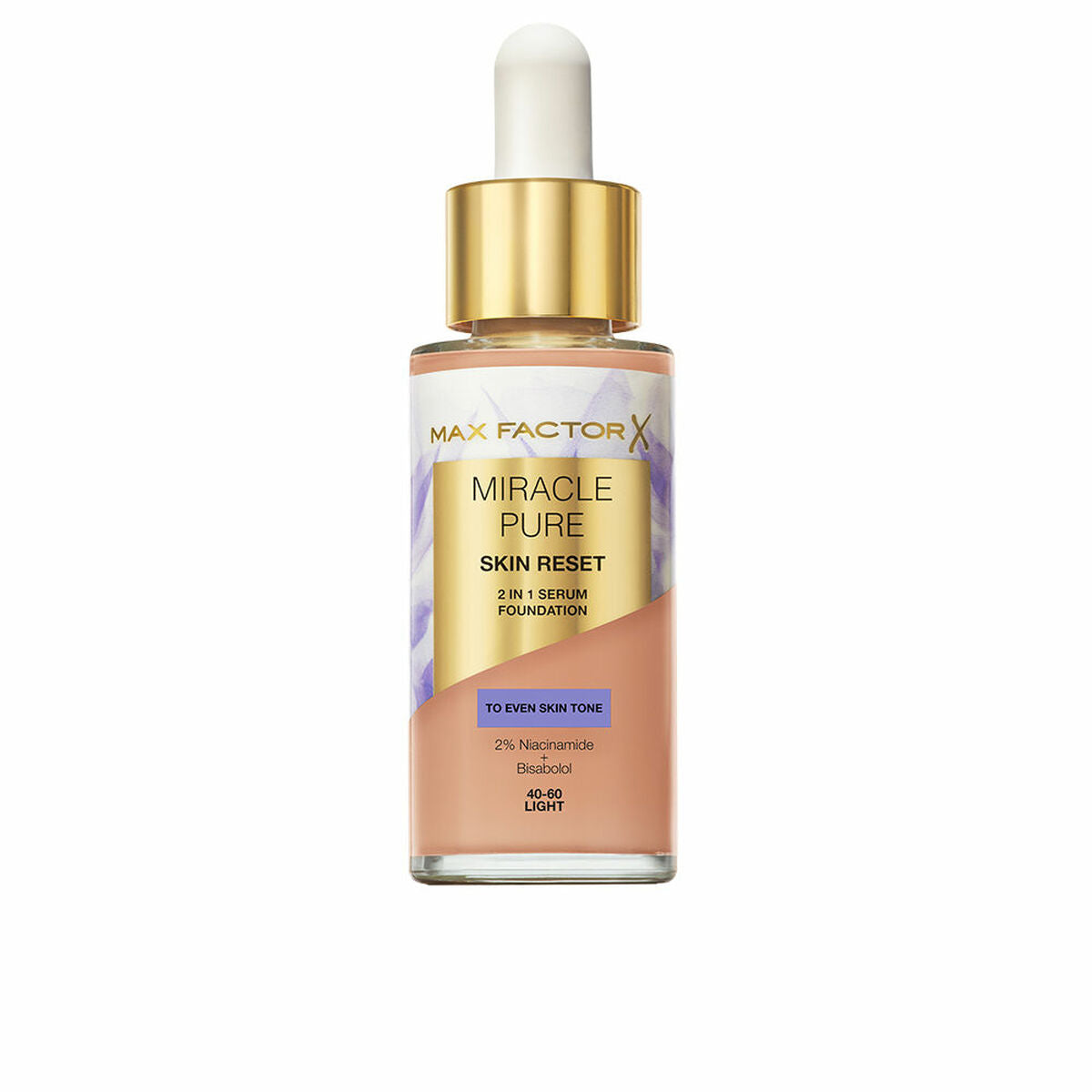 Perfecting Serum Max Factor MIRACLE PURE Nº 40-60 Light 30 ml serum bottle