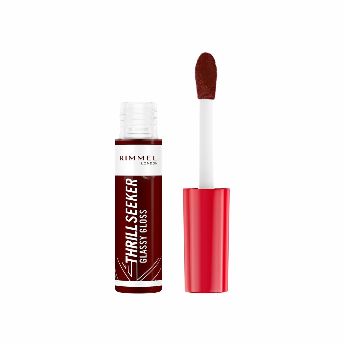 Lip-gloss Rimmel London THRILL SEEKER Nº 750-Frosted Berry 6 ml product packaging