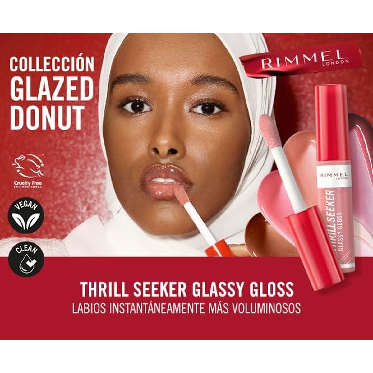 Lip-gloss Rimmel London THRILL SEEKER Nº 750-Frosted Berry 6 ml product packaging