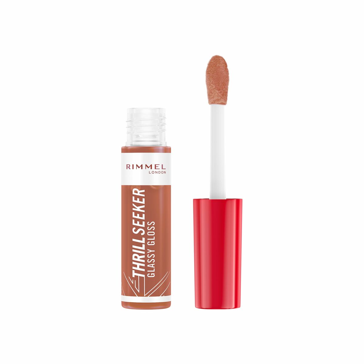 Lip-gloss Rimmel London THRILL SEEKER Nº 650-Sweet Frosting 6 ml product packaging