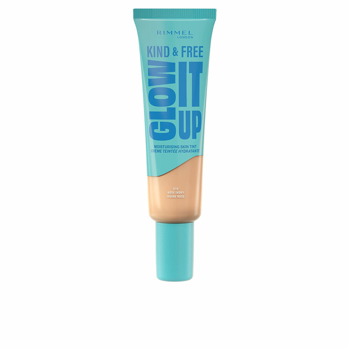 Liquid Make Up Base Rimmel London KIND & FREE Nº 010-Rose Ivory 30 ml product packaging