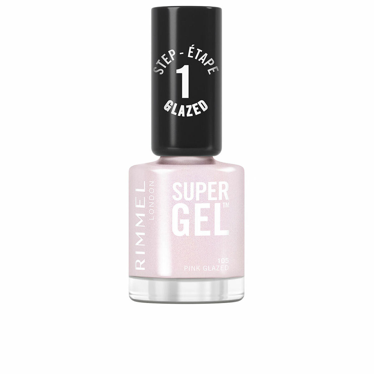 Nail polish Rimmel London RL SUPER GEL Nº 105-Pink Glazed 12 ml skincare packaging