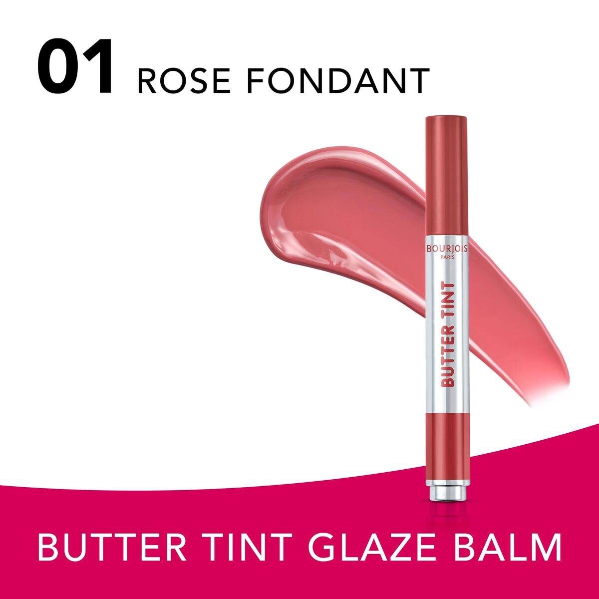 Lipstick Bourjois BUTTER TINT LIP GLAZE 2 g makeup packaging