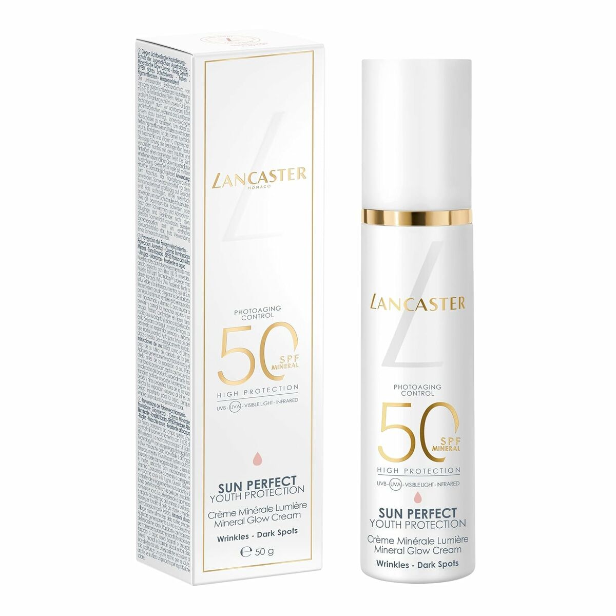 Sun Block Lancaster SUN PERFECT Spf 50 30 ml product packaging