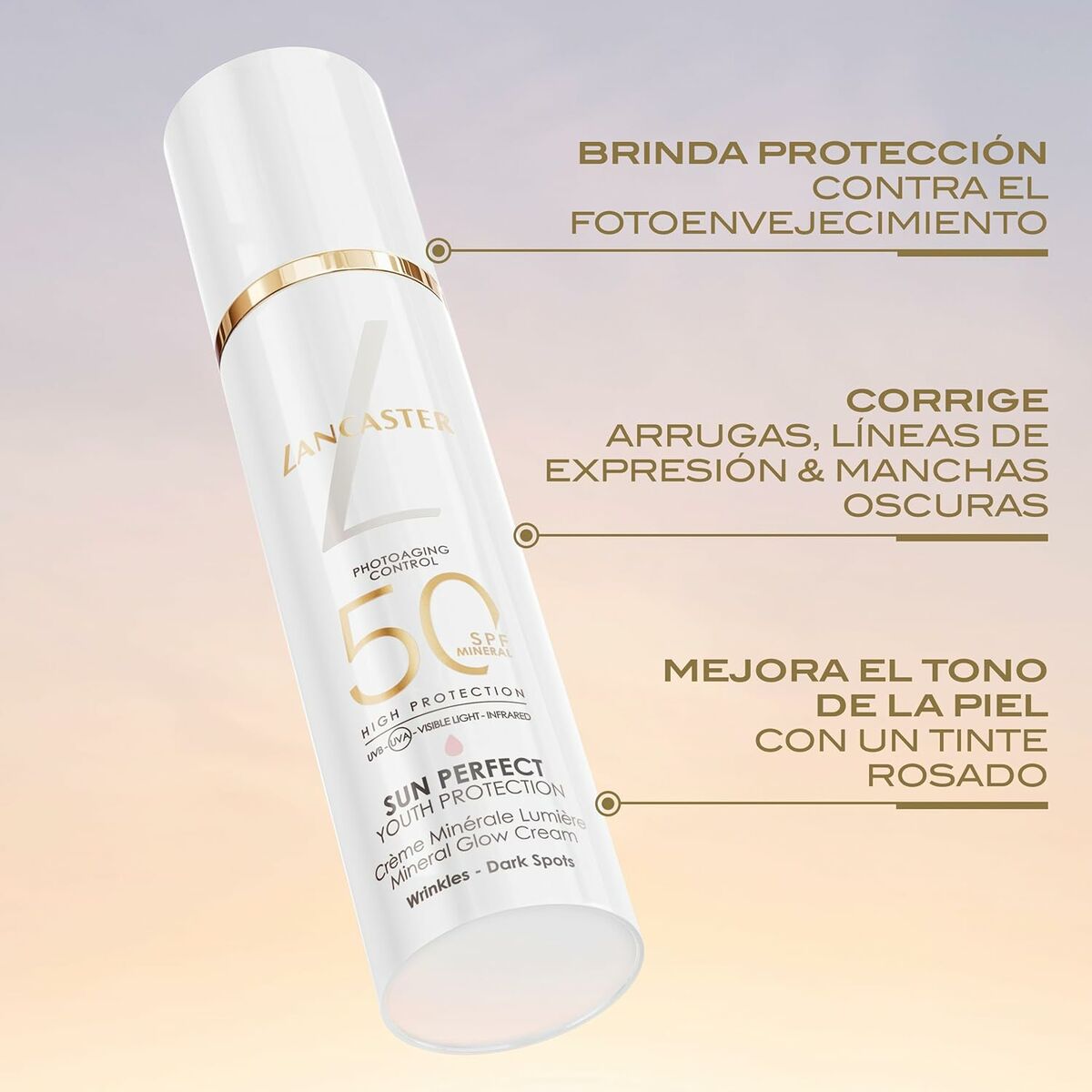 Sun Block Lancaster SUN PERFECT Spf 50 30 ml product packaging