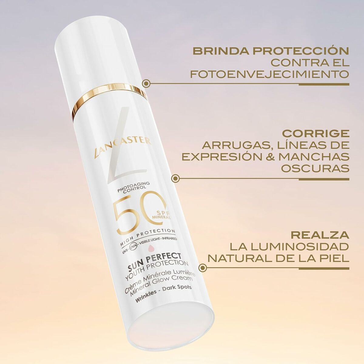 Sun Block Lancaster SUN PERFECT Spf 50 30 ml product packaging