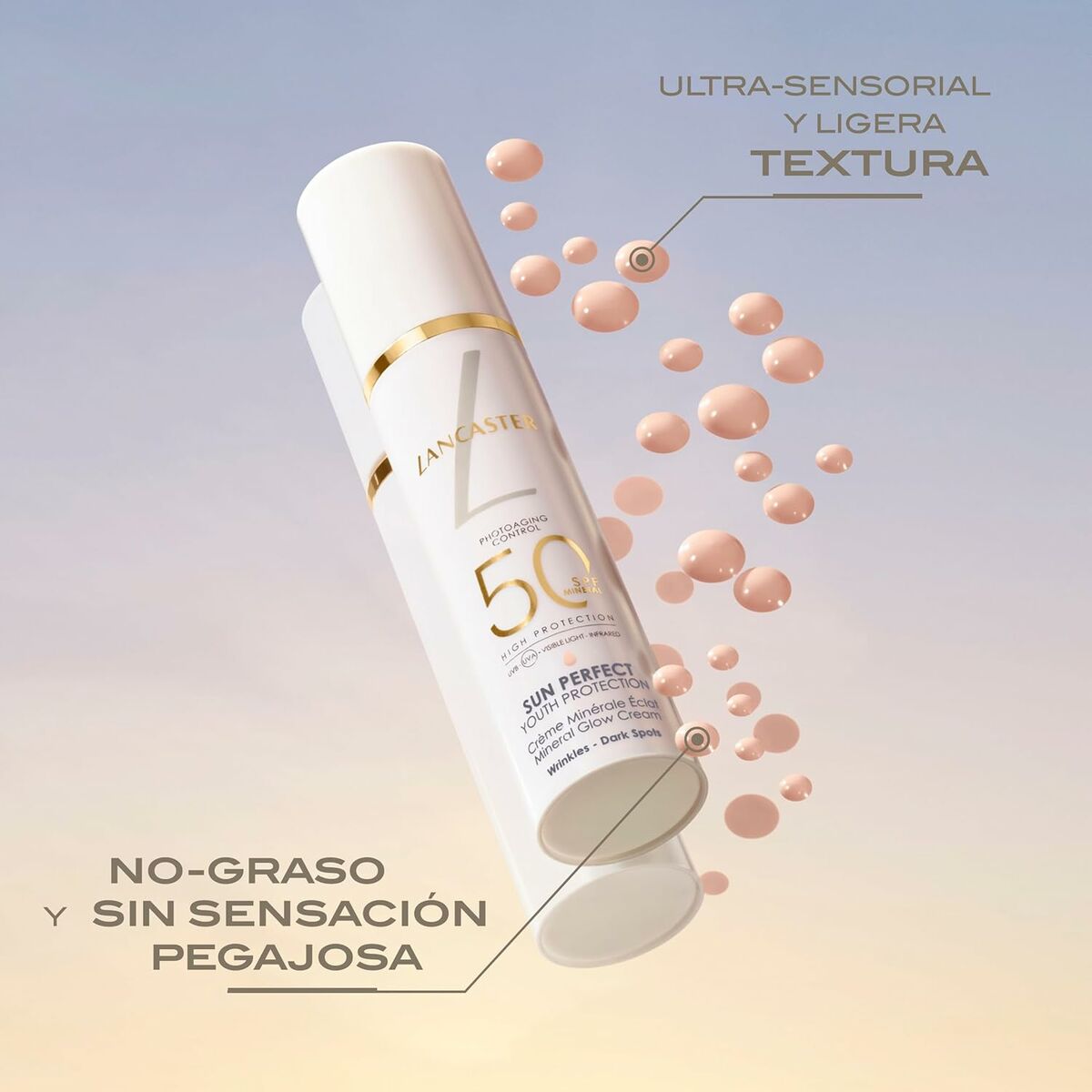 Sun Block Lancaster SUN PERFECT Spf 50 30 ml product packaging