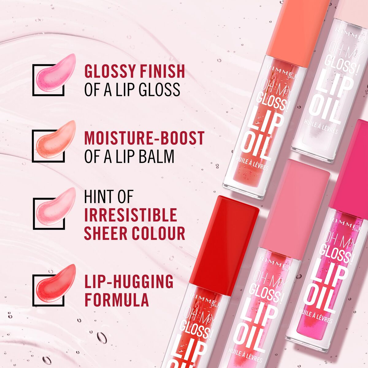 Lipstick Rimmel London OH MY GLOSS! 4,5 ml 4.5 ml makeup packaging