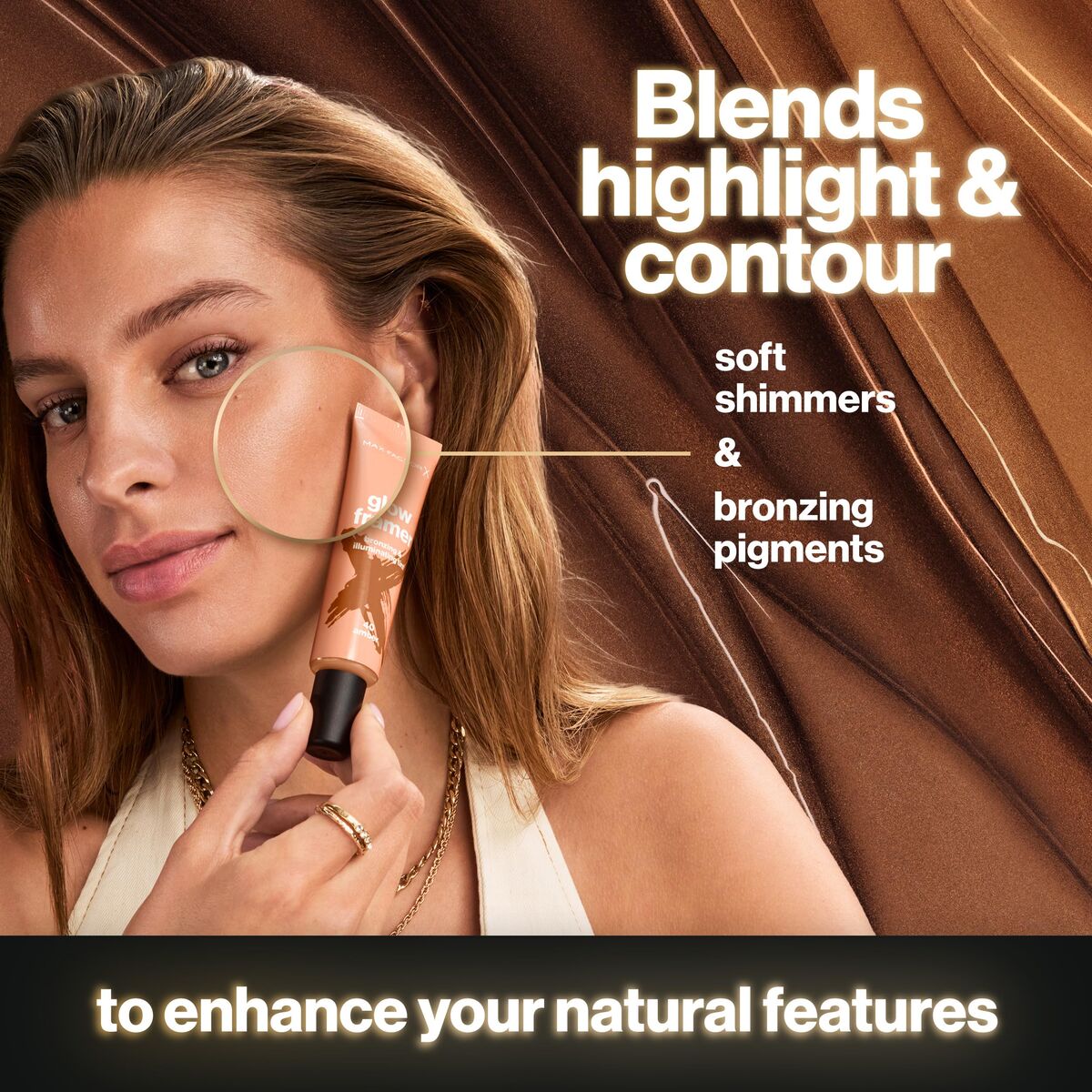 Make-Up Set Max Factor GLOW FRAMER product packaging