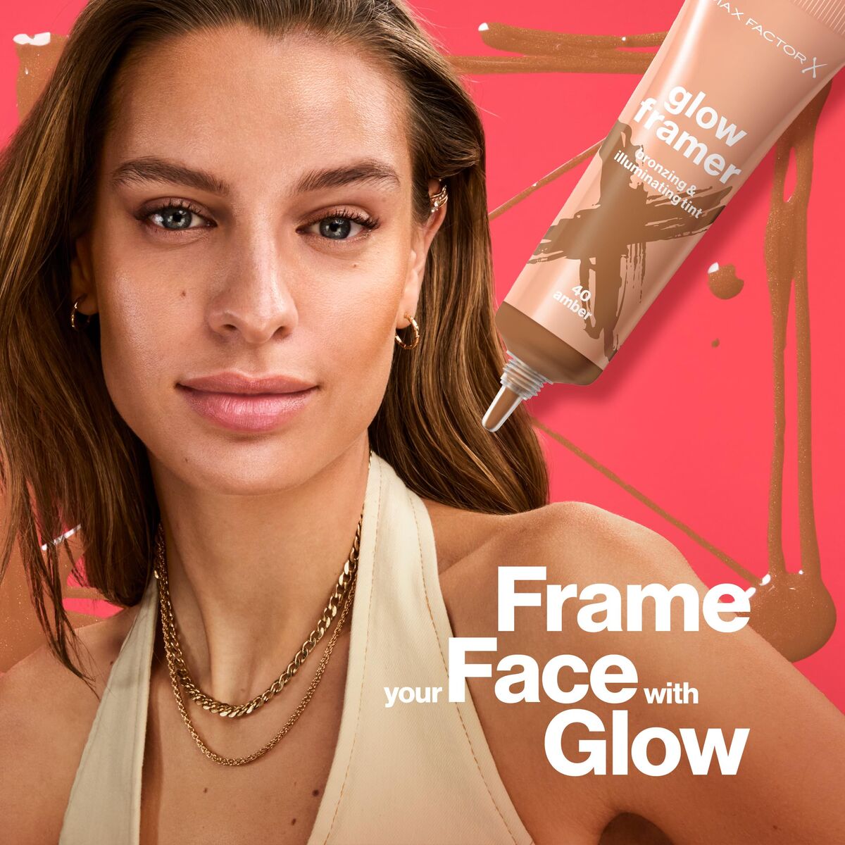 Make-Up Set Max Factor GLOW FRAMER product packaging