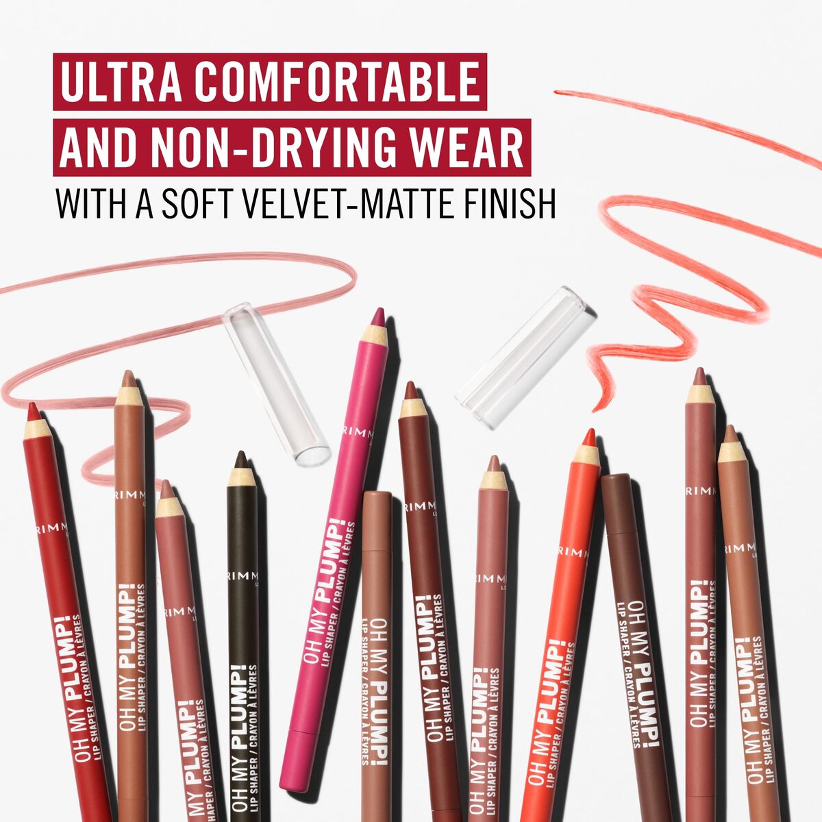 Lipstick Rimmel London OH MY PLUMP! 1,2 g 1.2 g makeup packaging