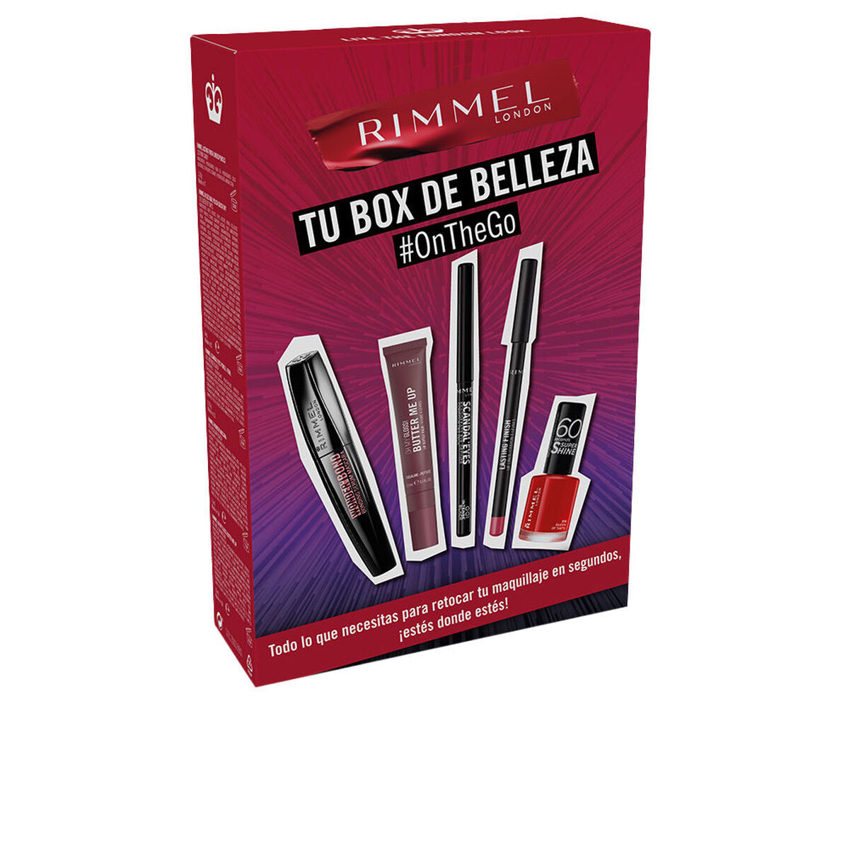Make-Up Set Rimmel London OnTheGo 5 Pieces product packaging