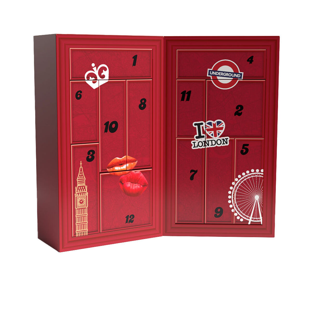 Make-Up Set Rimmel London CALENDARIO DE ADVIENTO Advent Calendar 12 Pieces for Women product packaging