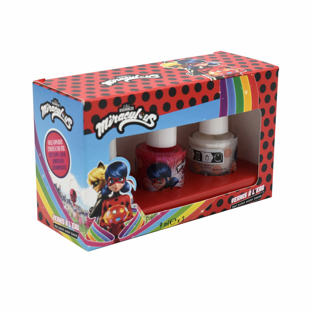 Children's Make-up Set Lady Bug Miraculous 3 Pieces product packaging