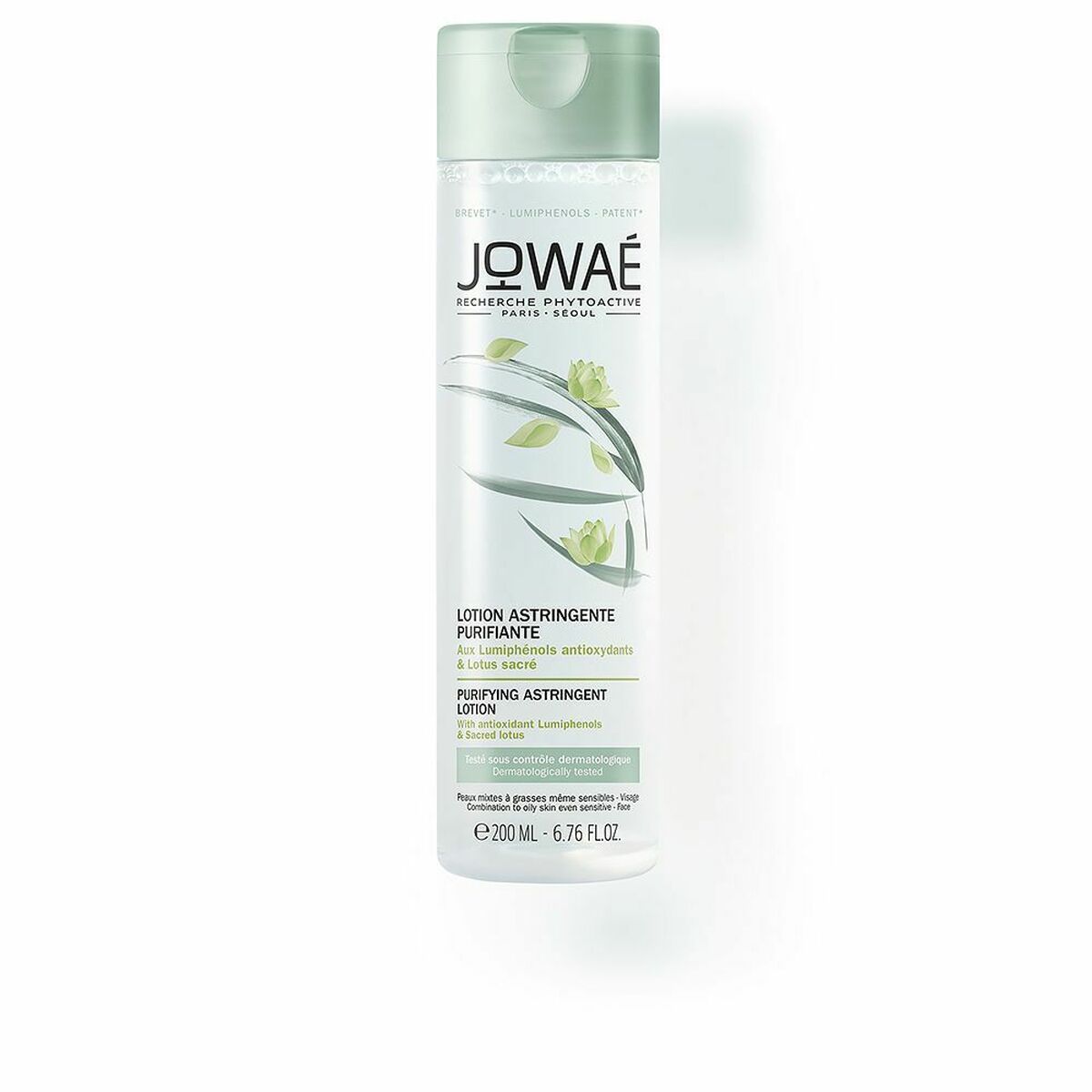 Purifying Lotion Jowaé Purifying Astringent 200 ml skincare packaging