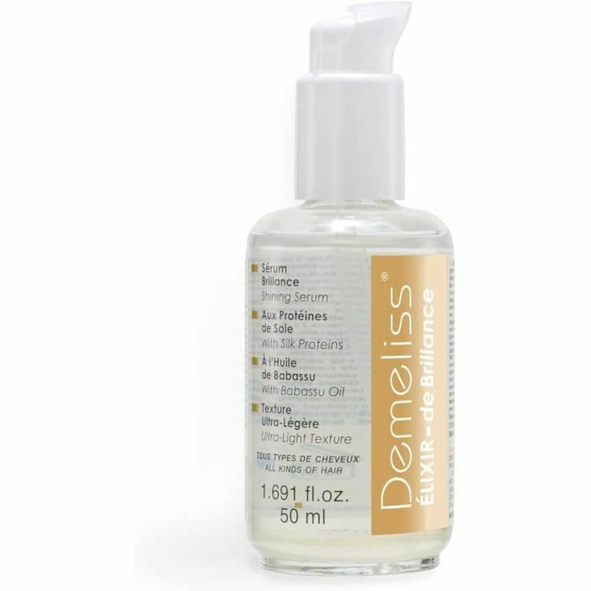 Hair Straightener Saint-Algue Demeliss Gold Love 25 x 120 mm 2-in-1 product packaging