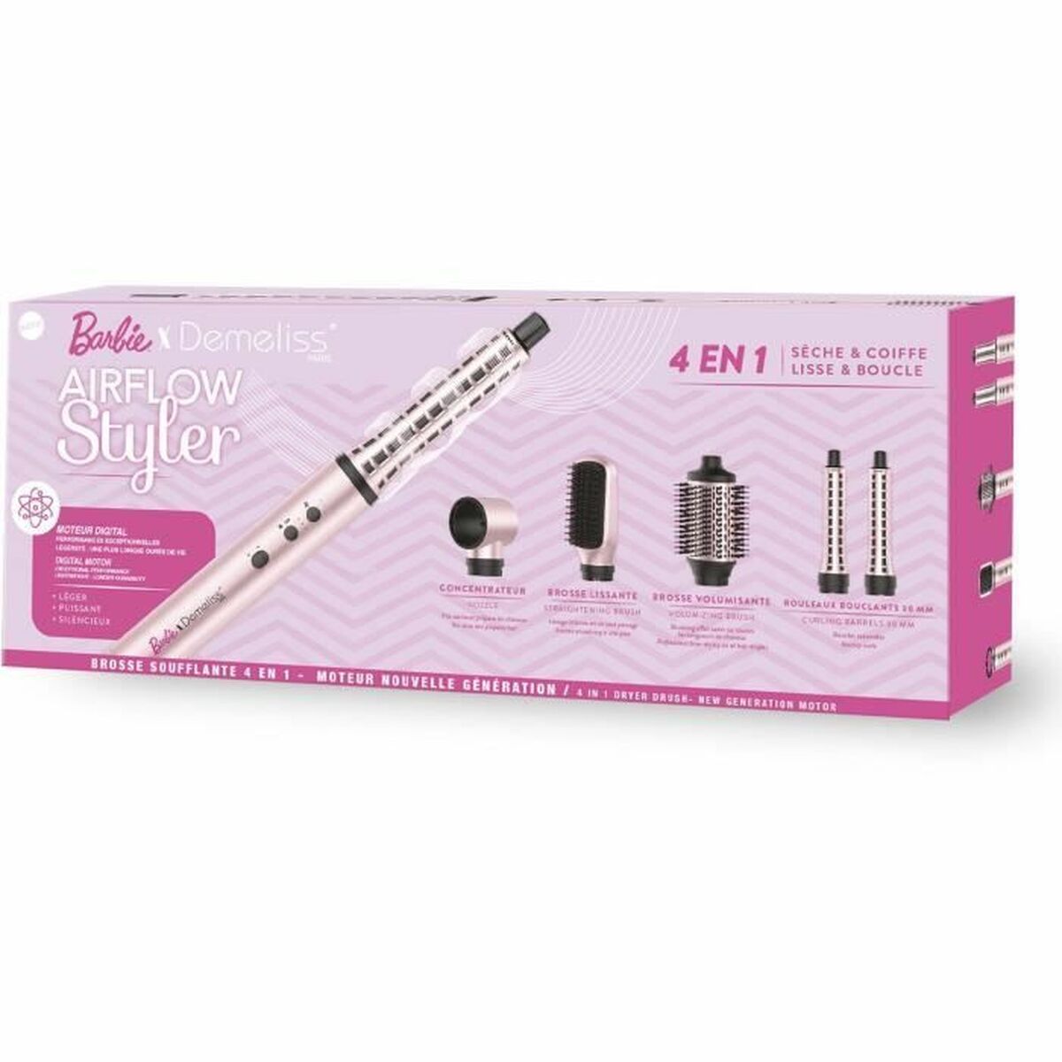 Curling Tongs Demeliss product packaging