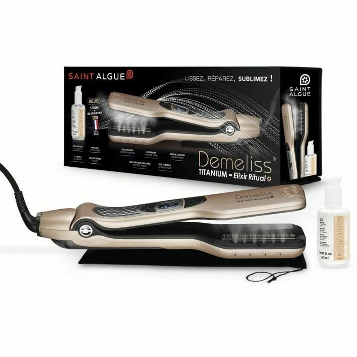 Hair Straightener Saint-Algue 3992 Demeliss product packaging