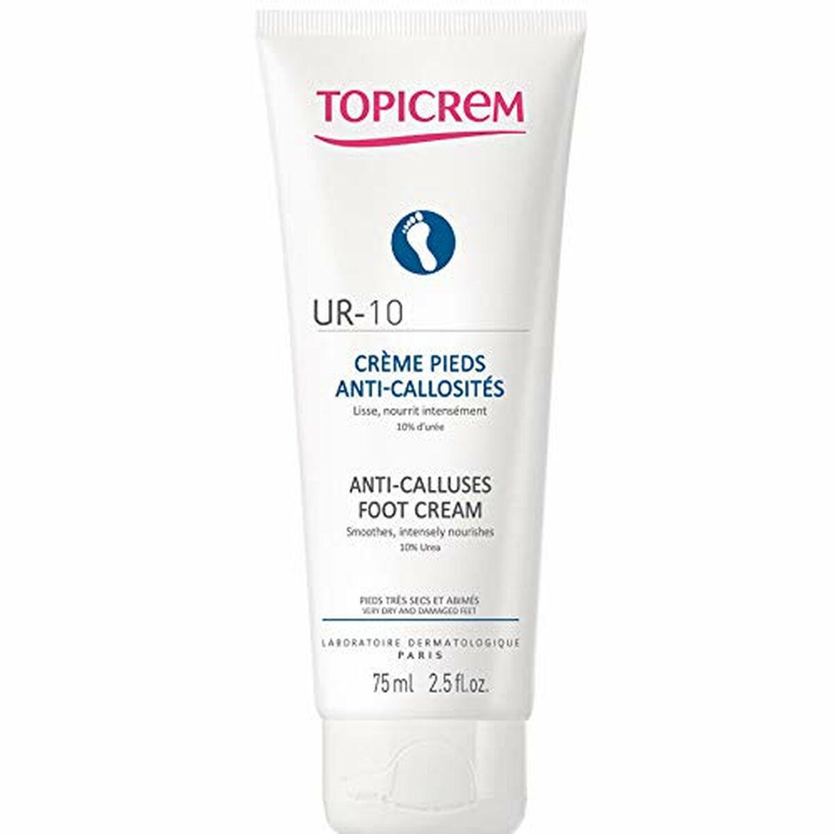 Moisturising Foot Cream Topicrem Anti-Calluses Corn care skincare packaging