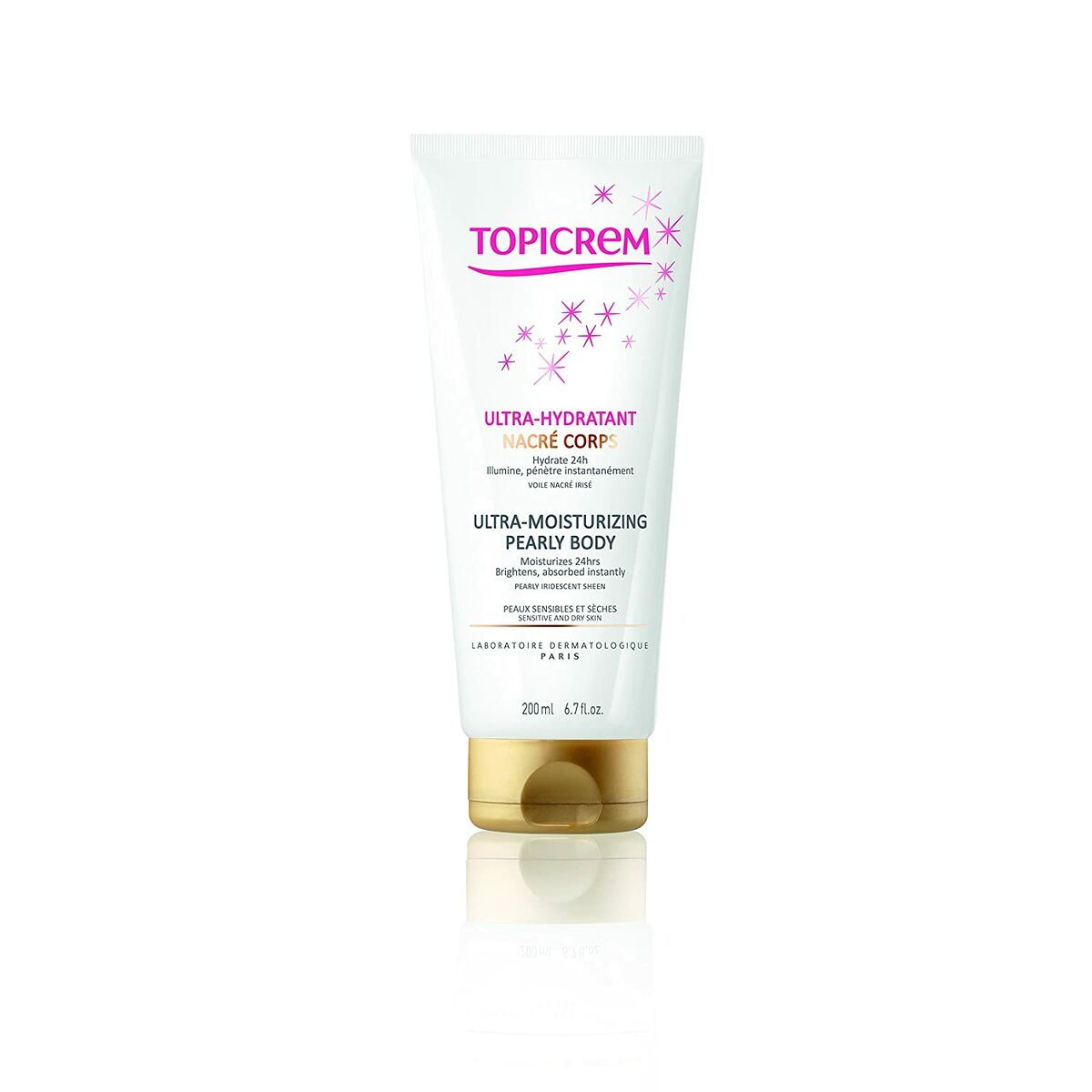 Body Cream Topicrem Pearly Body 200 ml skincare packaging
