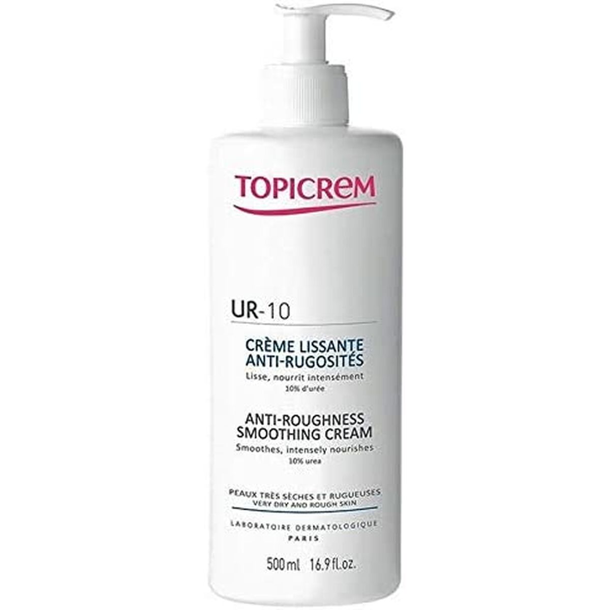 Anti-Wrinkle Cream Topicrem UR-10 500 ml skincare packaging
