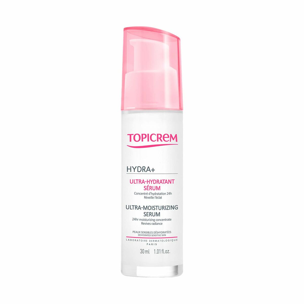 Facial Serum Topicrem Hydra+ 30 ml serum bottle