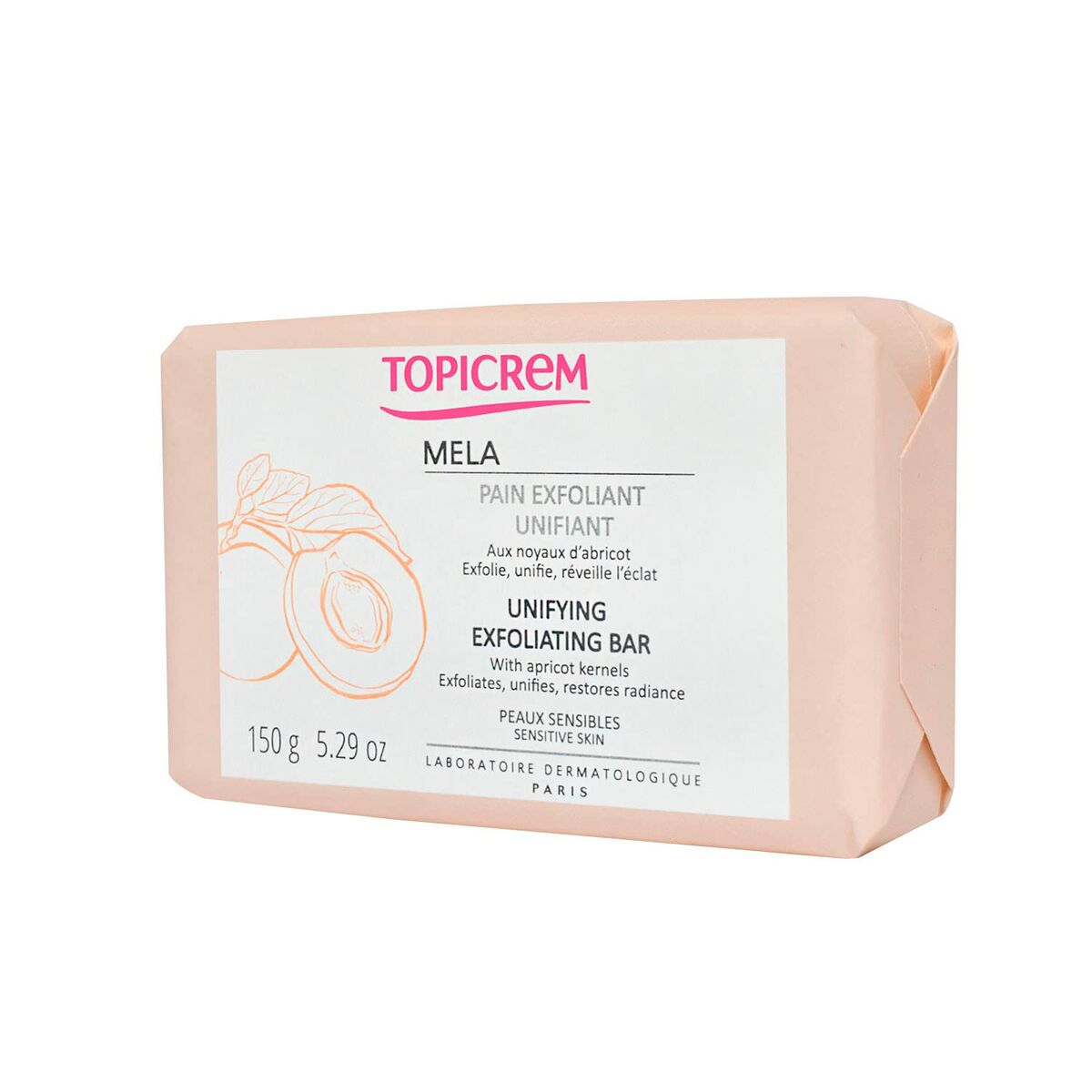 Body Exfoliator Topicrem Mela 150 g Tablet product packaging
