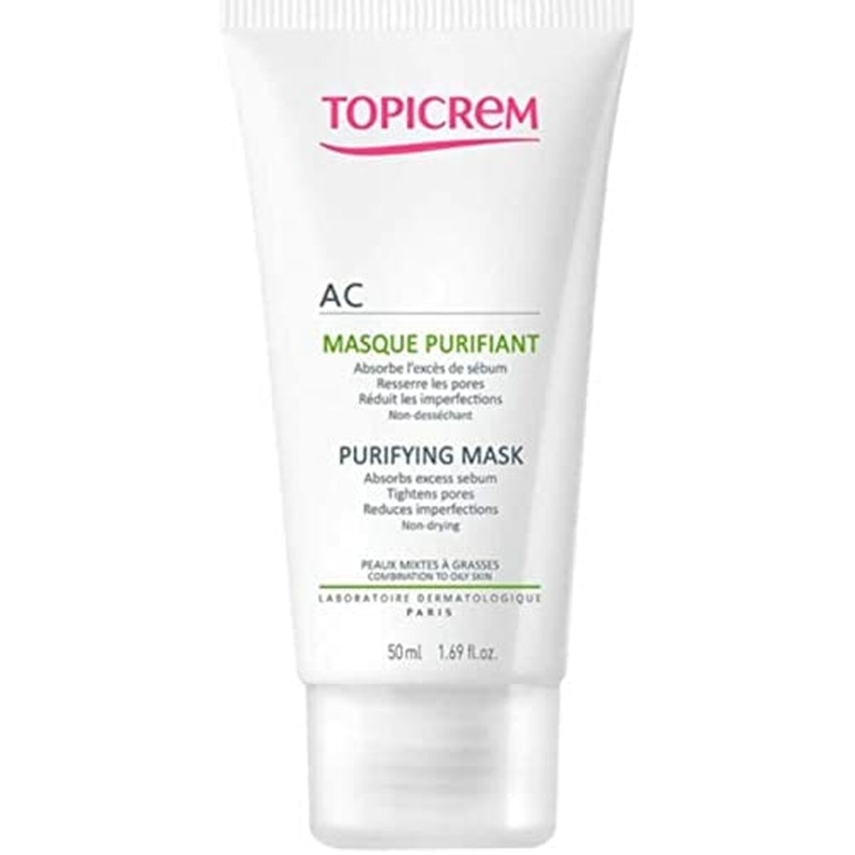 Purifying Mask Topicrem 50 ml mask packaging