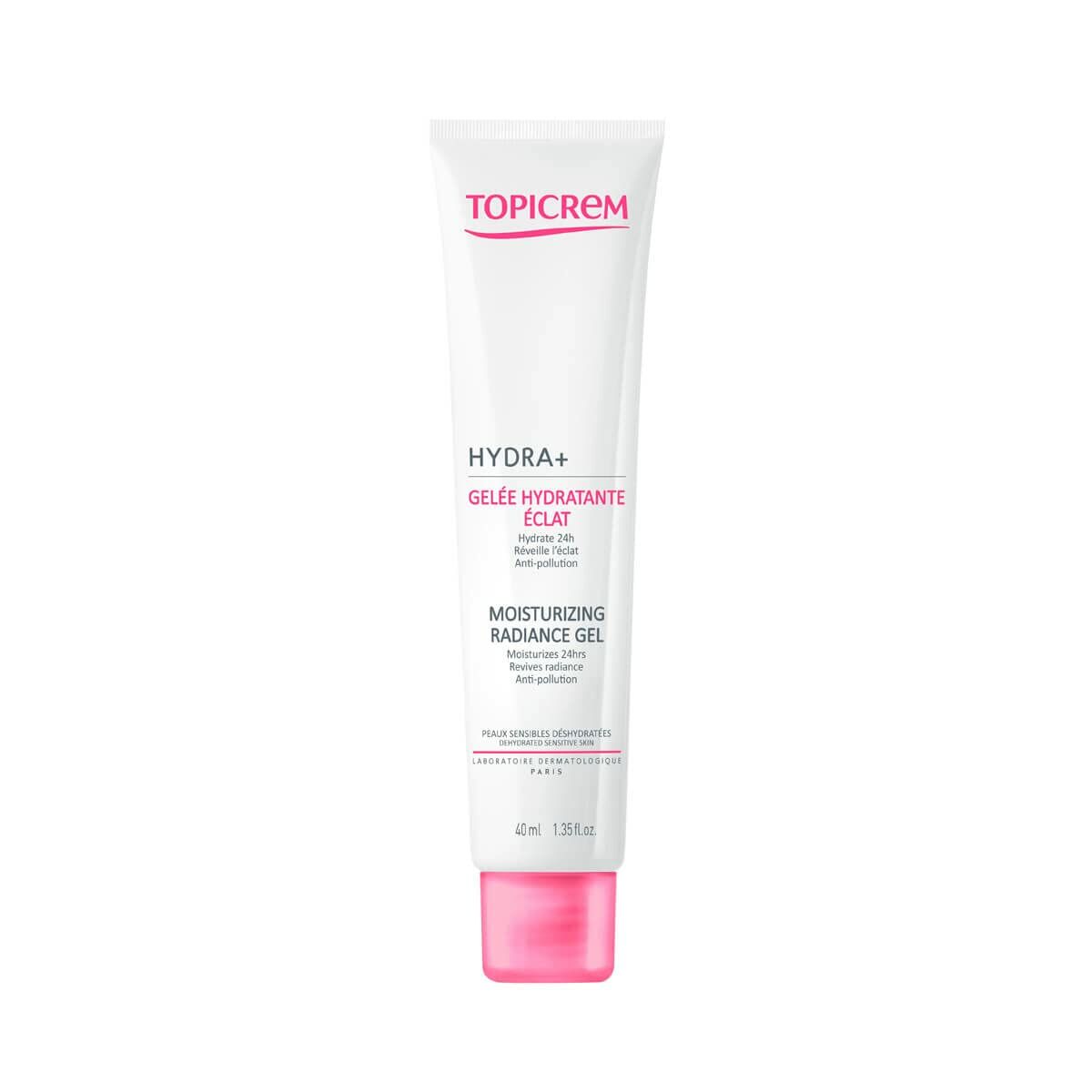 Facial Cream Topicrem Hydra+ 40 ml Moisturizing skincare packaging