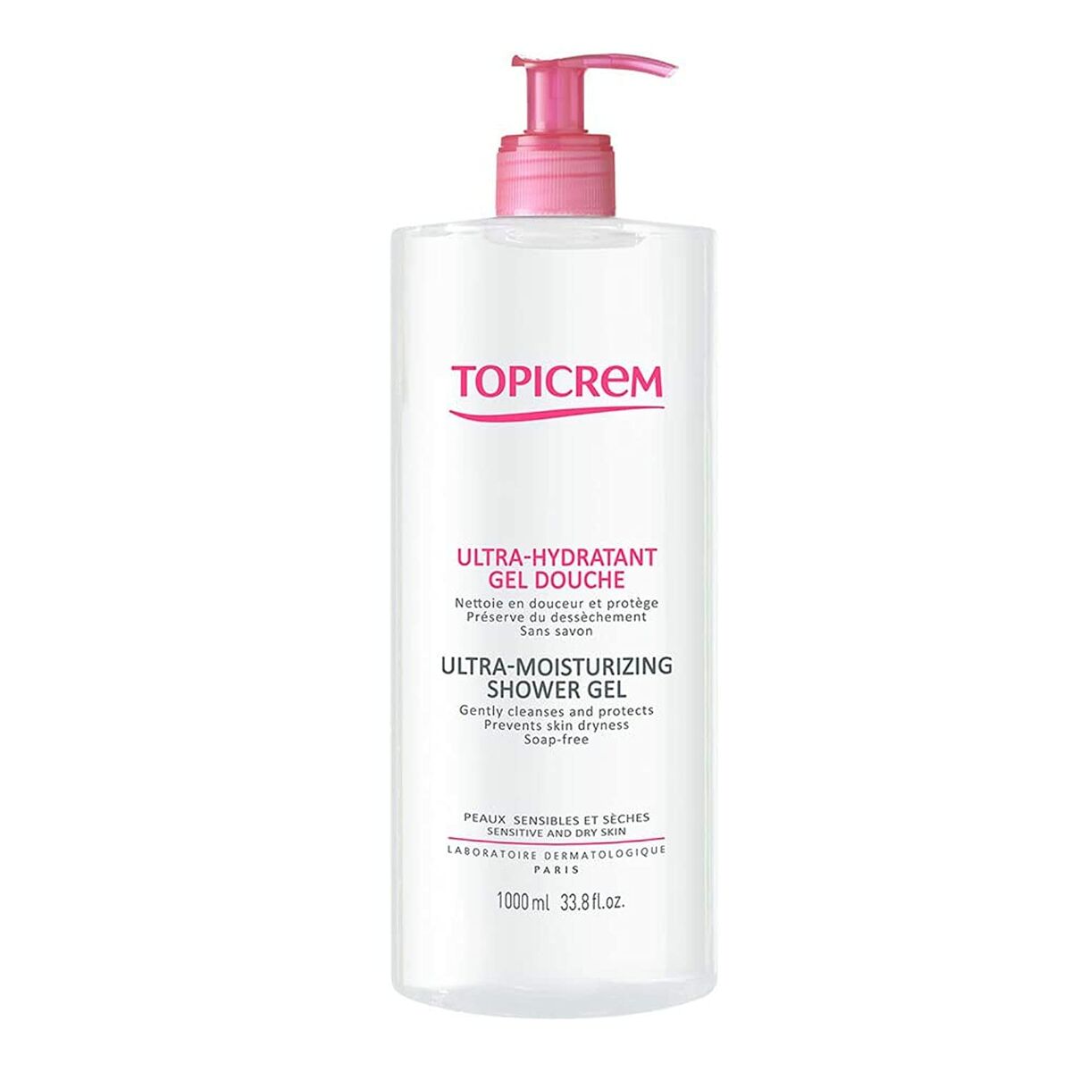 Moisturising Shower Gel Topicrem Cleaner 1 L skincare packaging