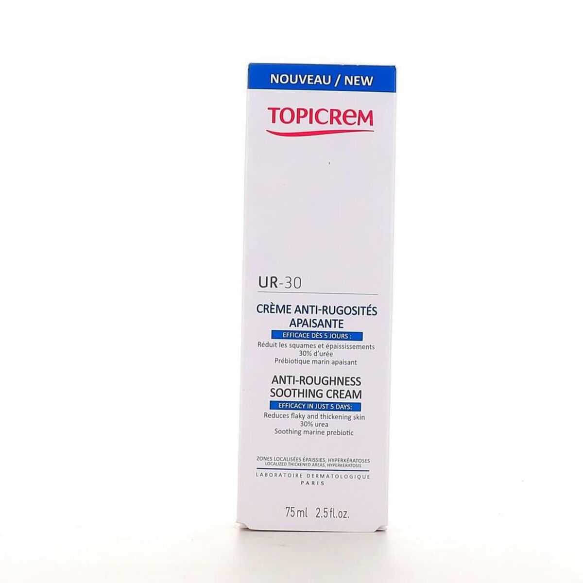 Soothing Cream Topicrem UR-30 75 ml skincare packaging
