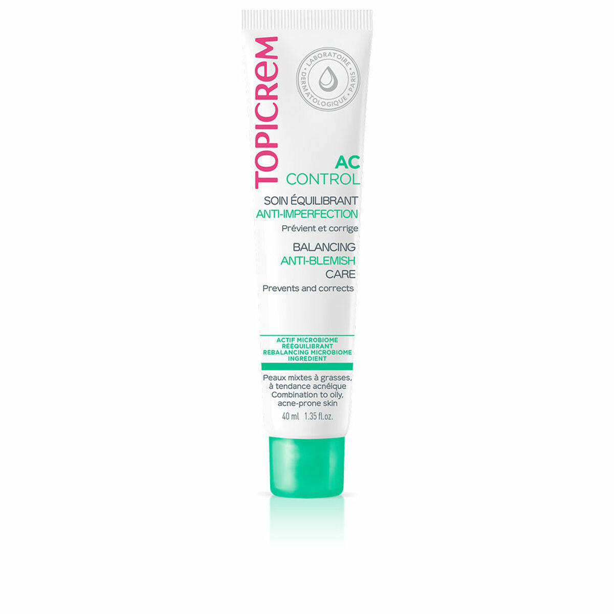 Facial Cream Topicrem Ac 40 ml Anti-imperfections skincare packaging