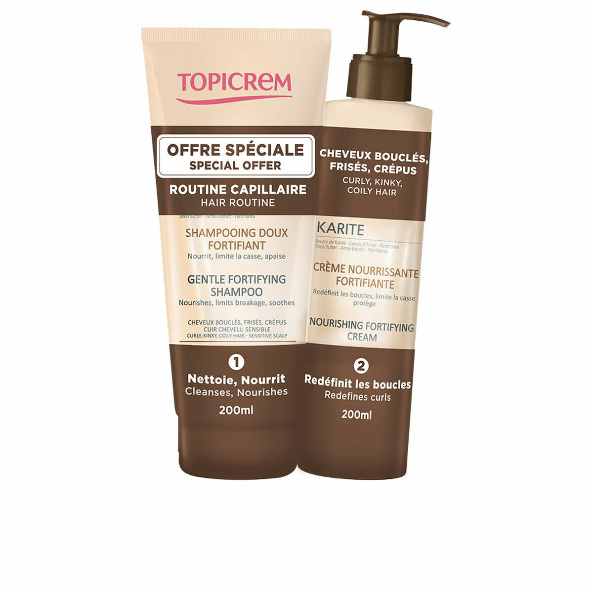 Hair Dressing Set Topicrem 2 Pieces product packaging
