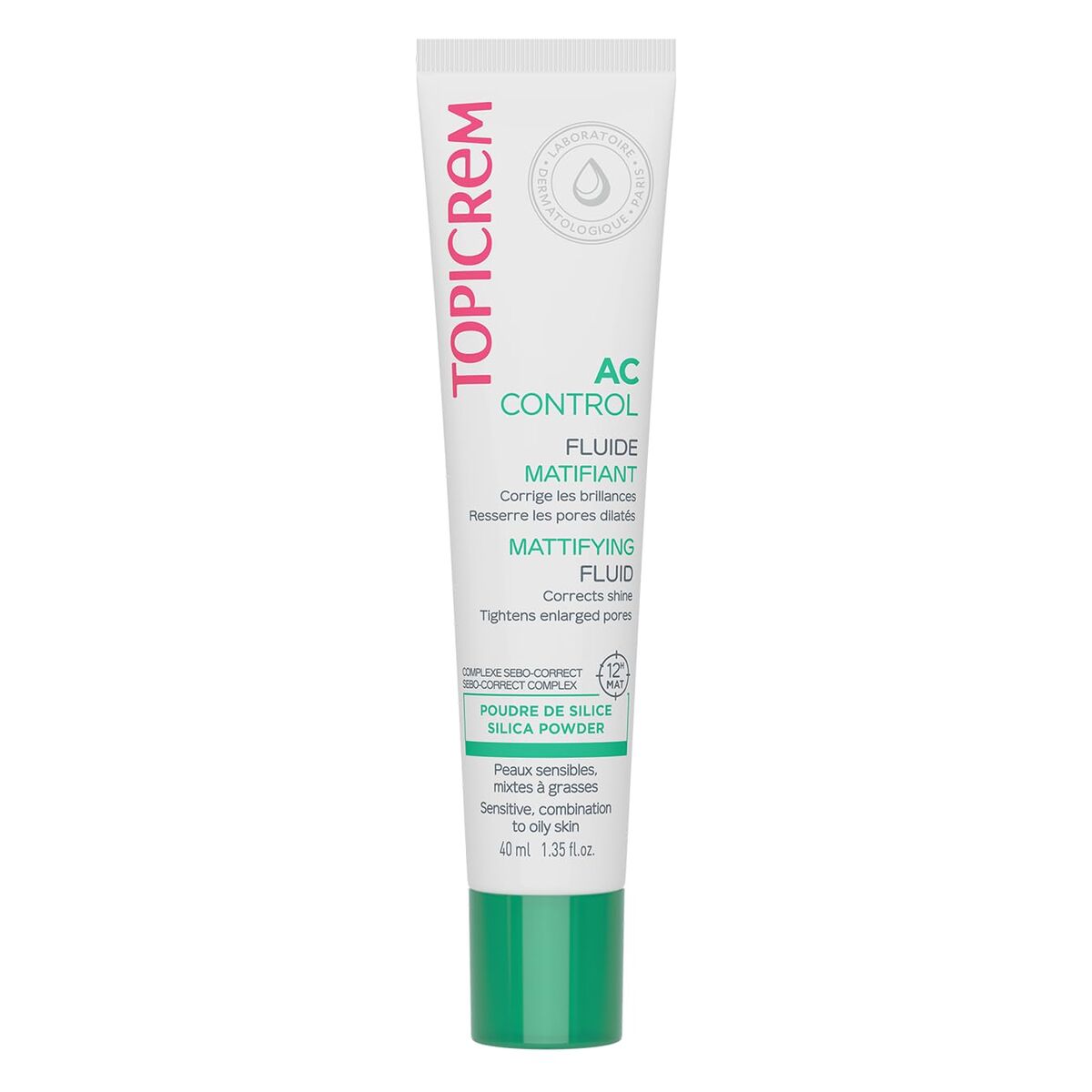 Facial Cream Topicrem AC CONTROL 40 ml for Women skincare packaging